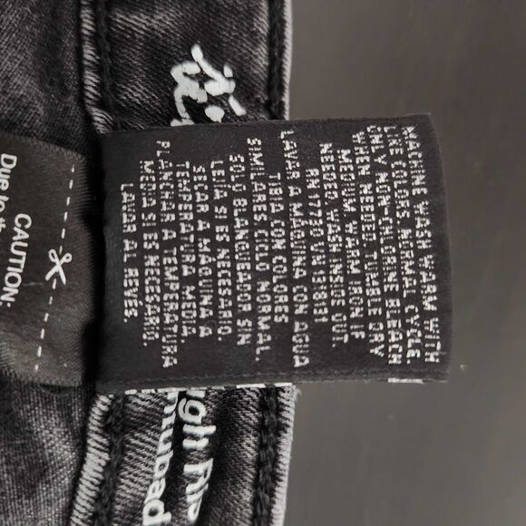 Mossimo Black High-Rise Skinny Jeans Size 2R/26 Mossimo Black Jeans Black Denim - Picture 6 of 6